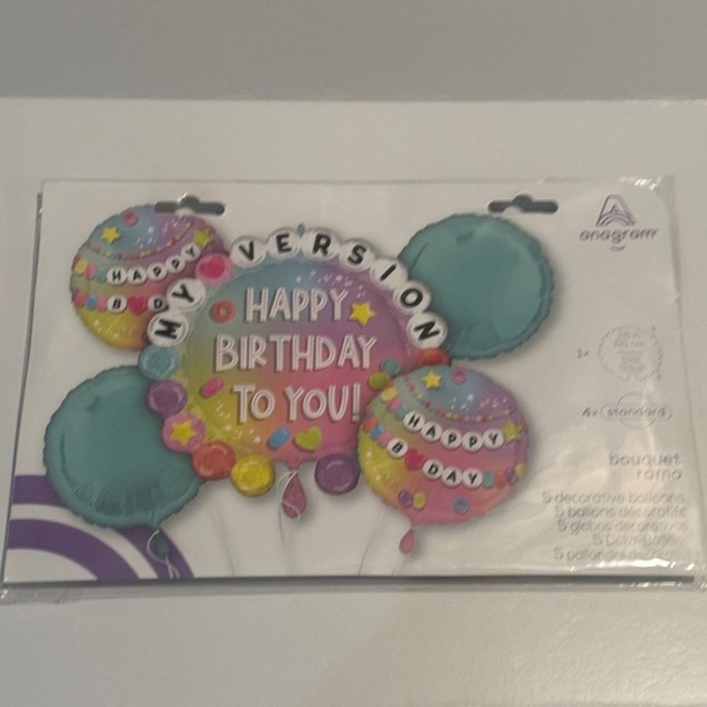Happy Birthday Balloon Bouquet - Multicolor